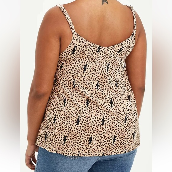 NWT Torrid Leopard Bolts Swing Cami - Picture 2 of 7